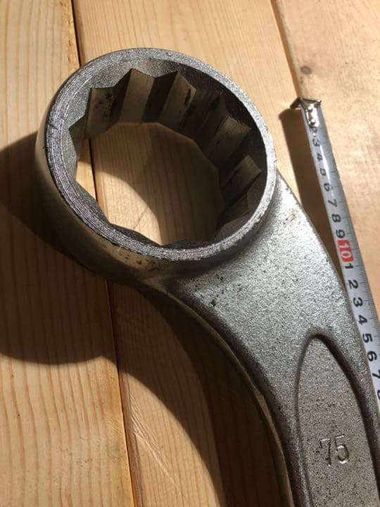 ASHHI ASH TOOLS片口メガネ75mm CHRONE-IANADIUM