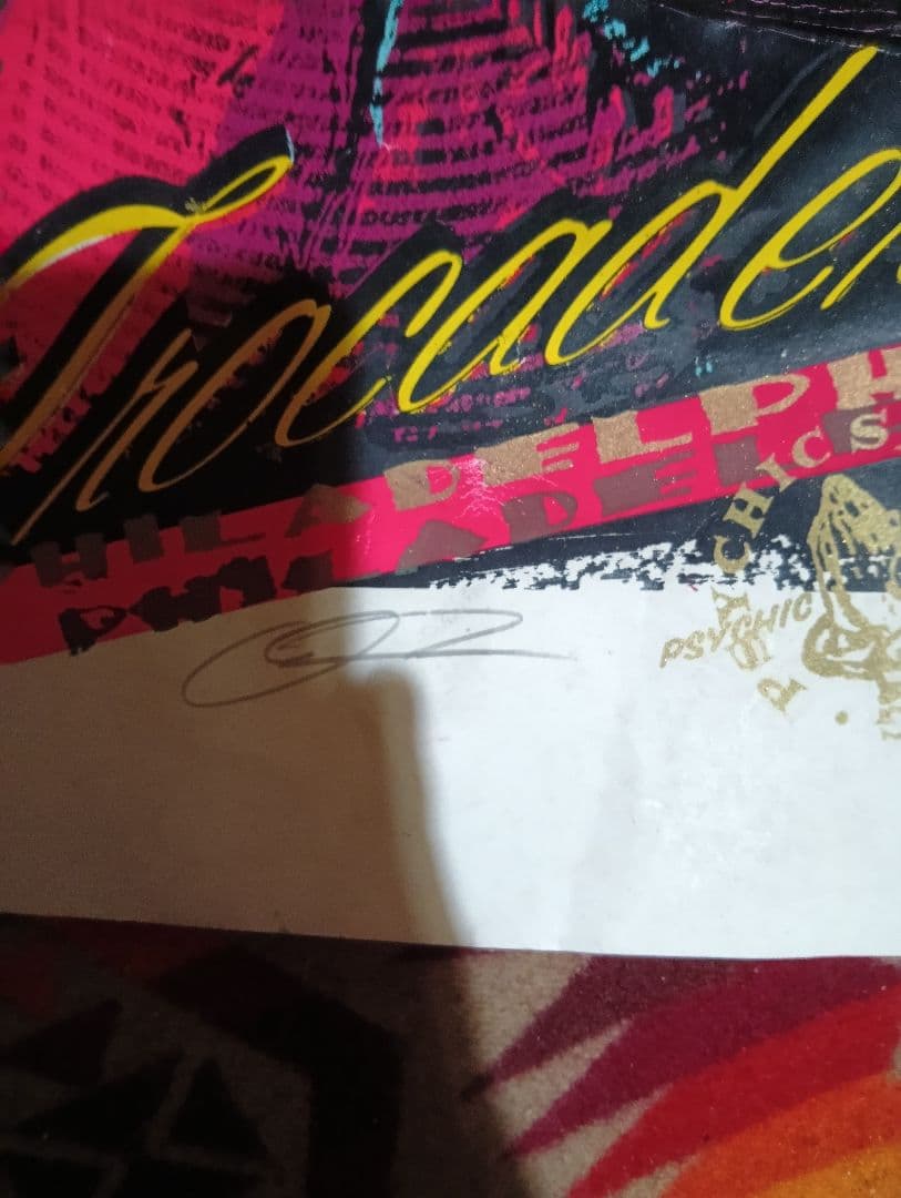 状態悪いですTAZ Misfits 1996 限定ポスター サイン入り