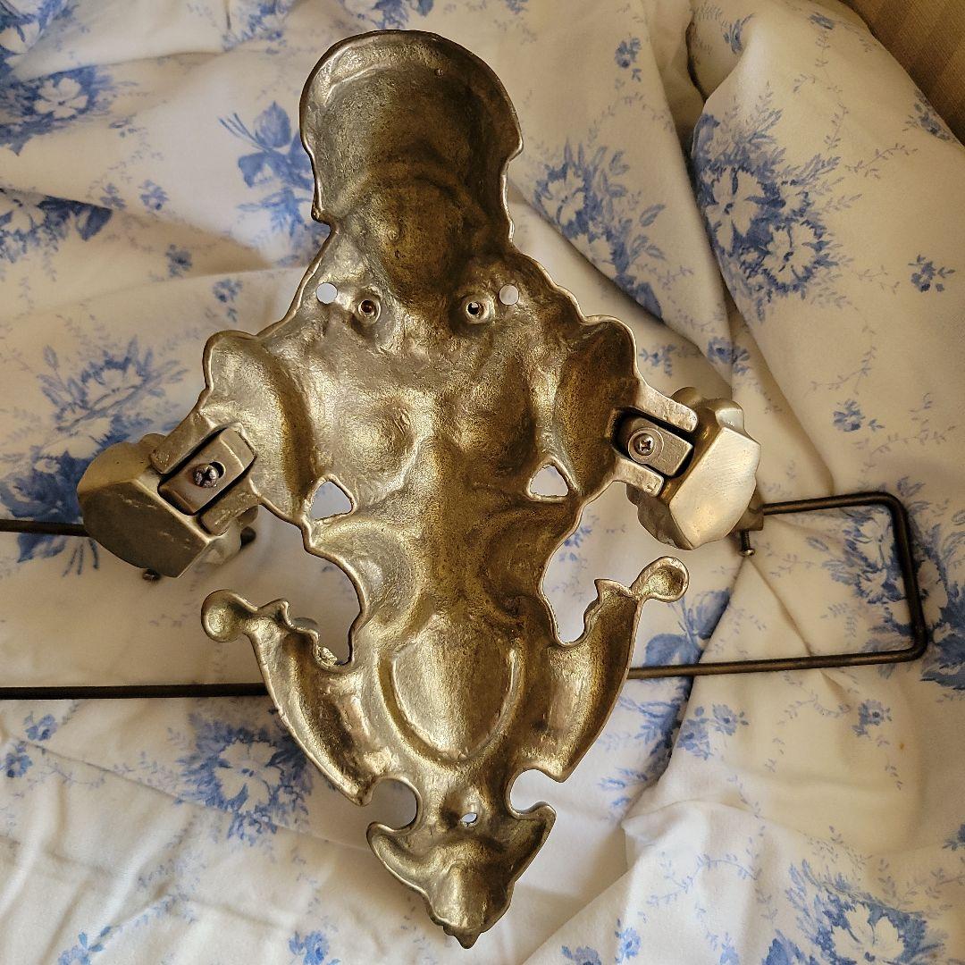 西洋アンティーク　真鍮製タオルハンガー　フランスアンティーク