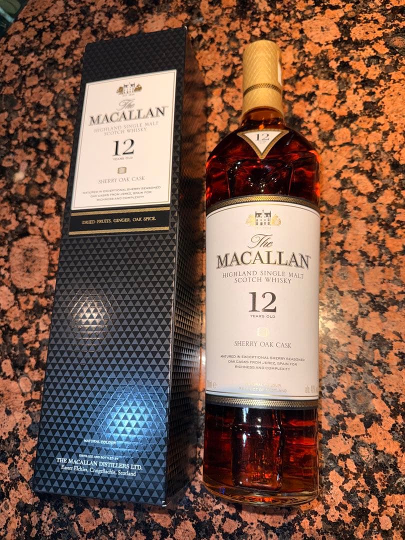 MACALLAN 12年 シェリーオークカスクスコッチウイスキー 700ml