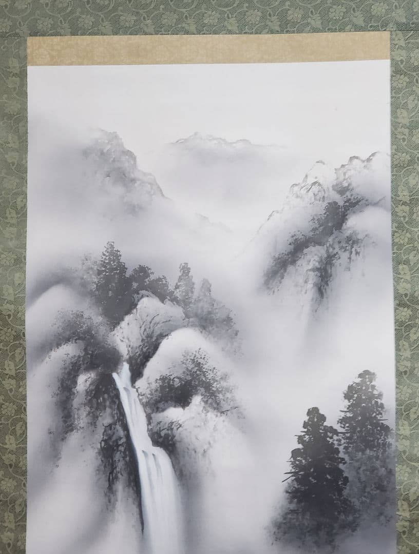 後藤桂月画「水墨山水」