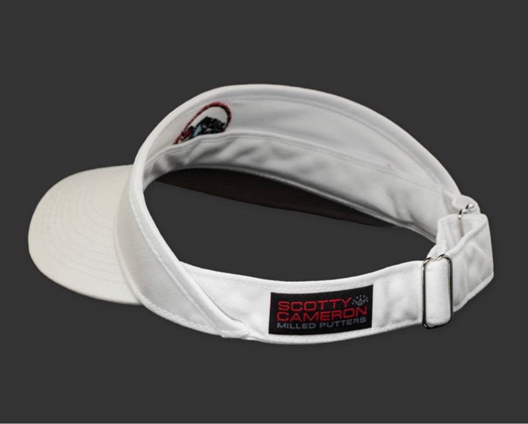 スコッティキャメロン限定ジョニーレーサーサンバイザー ホワイト バイザー