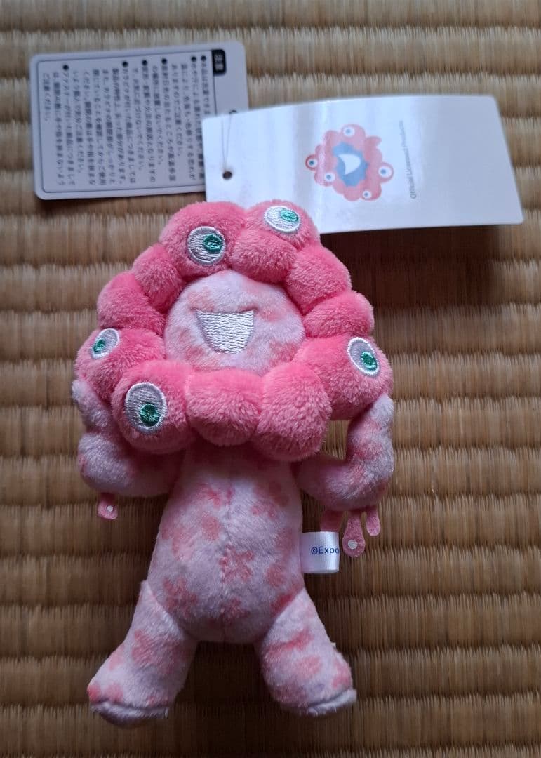 大阪関西万博　ミャクミャク　カラビナ付マスコット　黒　桜　カラビナ付PEZ　新品