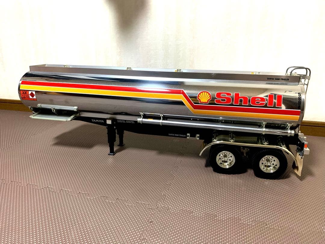 【美品】タミヤ　1/14 トレーラー　SHELL タンクローリー