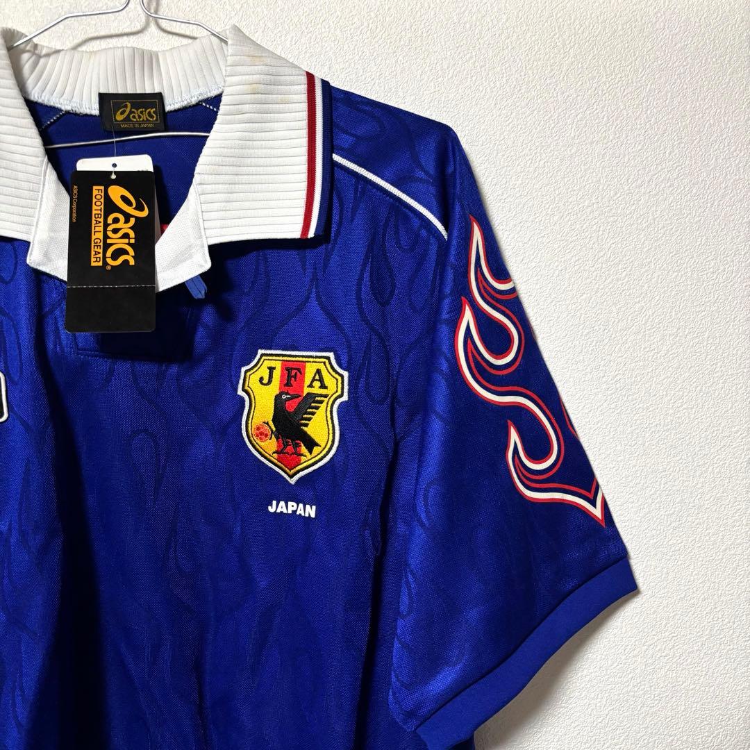 【タグ付き】98年 フランスW杯 日本代表 レプリカシャツ 半袖 asics