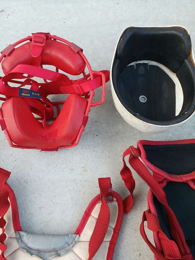 Rawlings キャッチャー防具一式 レッド
