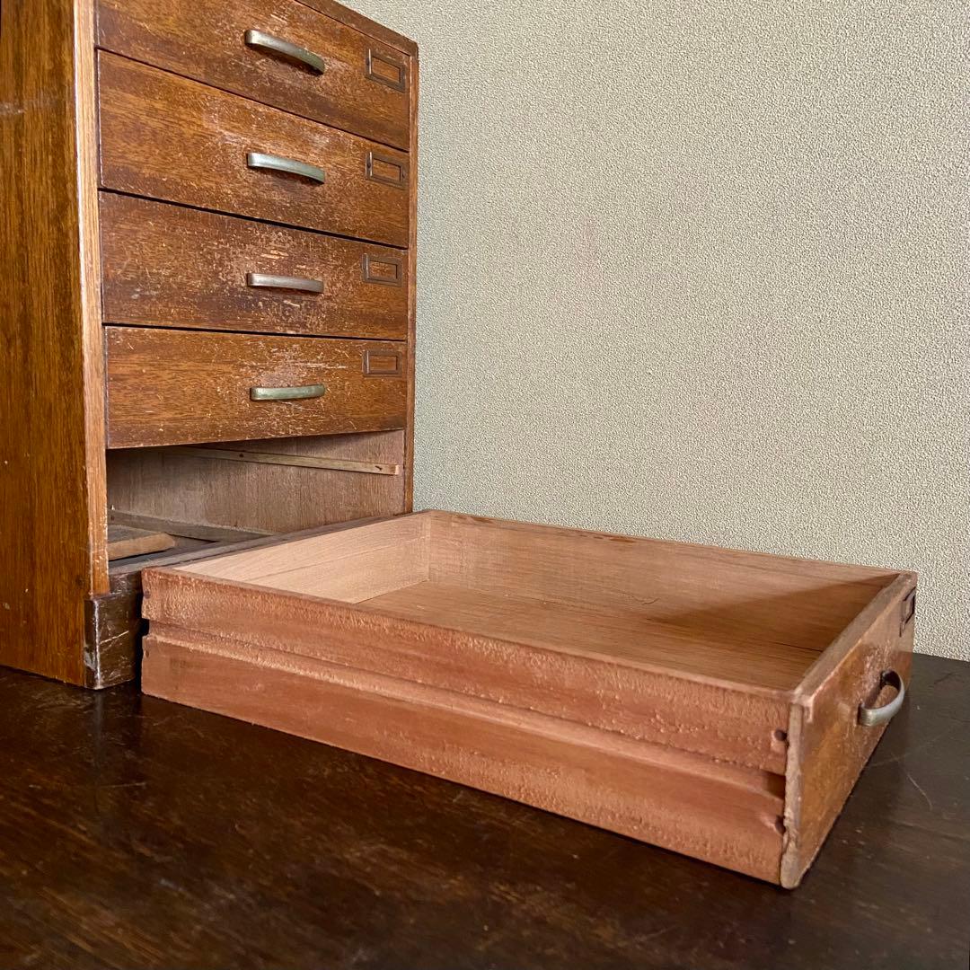 昭和レトロ　古引き出し　ナショナル自転車　ビンテージ家具　非売品　小引出し　希少