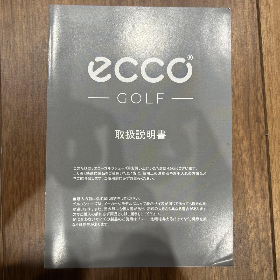 美品 定価35200円 ECCO バイオムH4ゴルフシューズ 25.5 ホワイト