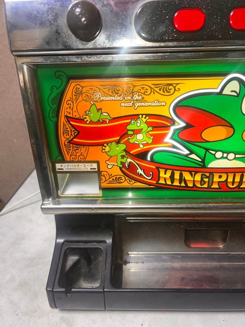 動作良好 パチスロ実機 山佐 キングパルサーエース 機 レトロスロット