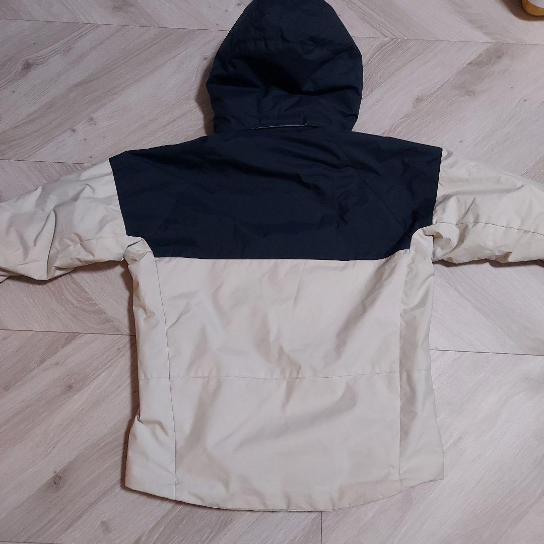 デサント　スキーウエア　150cm オフホワイト&ネイビー