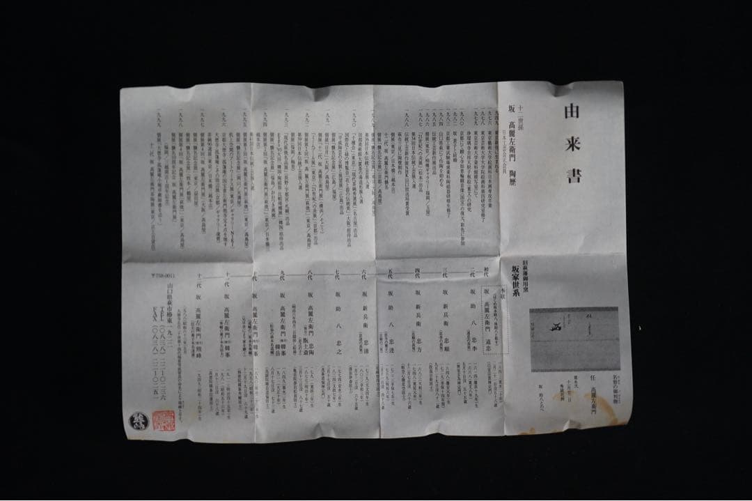 十二代 坂高麗左衛門 (熊峰) 萩陶彩華枝垂桜図八角香合 共箱 茶道具