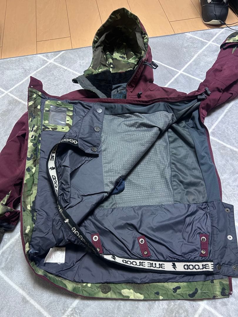 アノラックスタイルジャケット ワインレッド