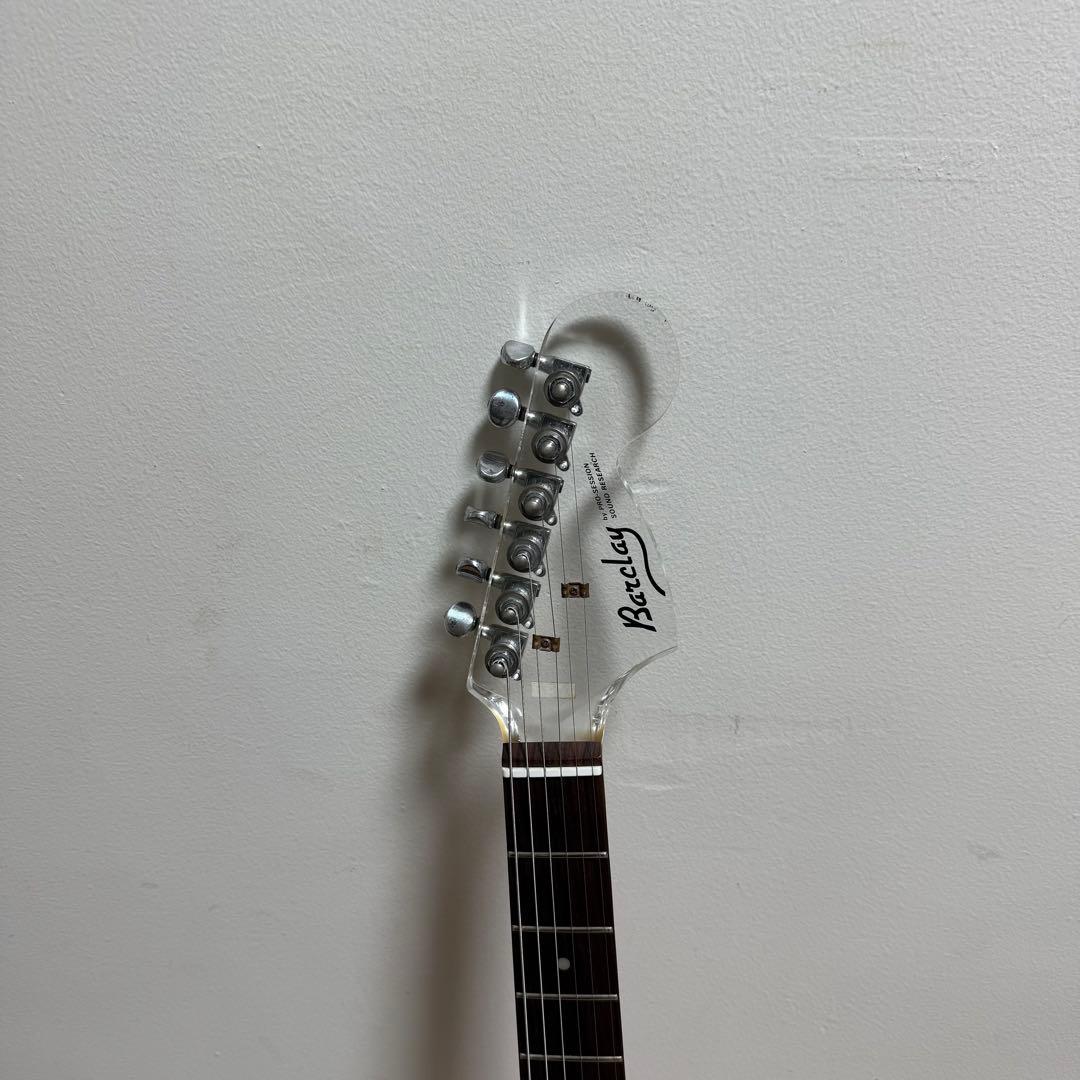 Barclay クリスタルギター　透明　レア　スケルトン　ケース付き