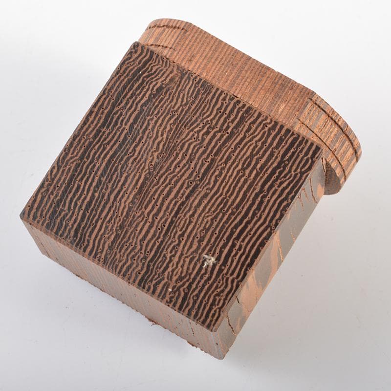 茶道具　畑幸春作　鉄刀木　水車香合　共箱　V　R6358