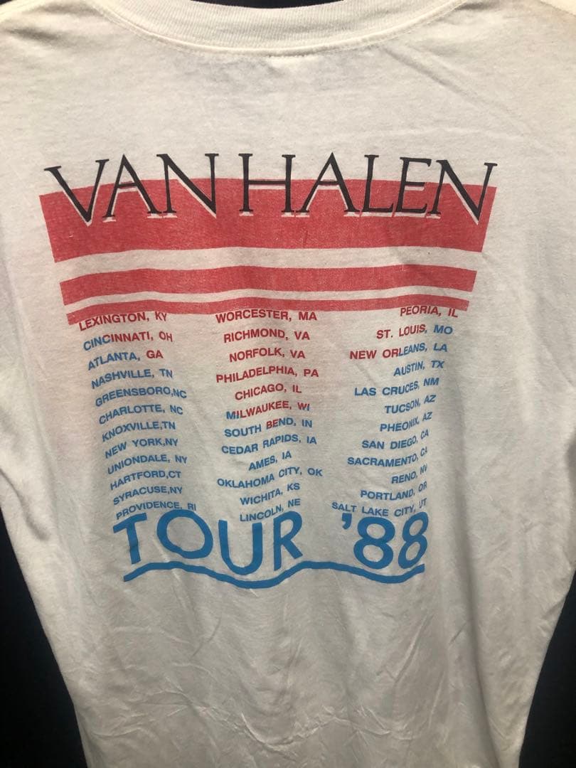 Van Halen ヴァン・ヘイレン Tシャツ　1988全米ツアー　80s