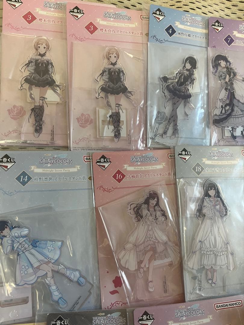 一番くじ アイドルマスター アクリルスタンド 20点　案内状　14点