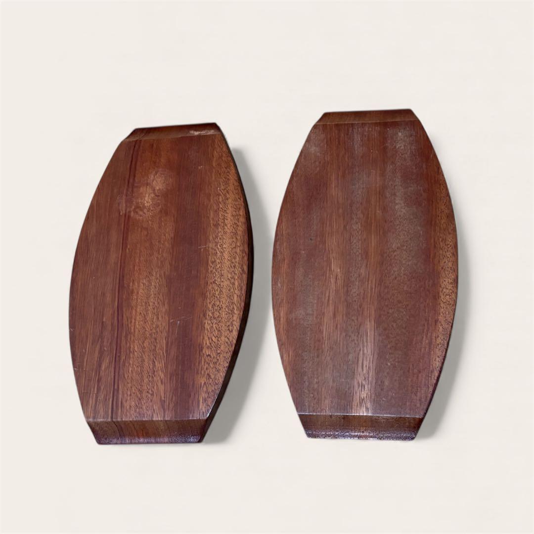 鉄皿 《 ステーキ皿と木製トレイの8セット ＆ トング2個 》 匿名配送