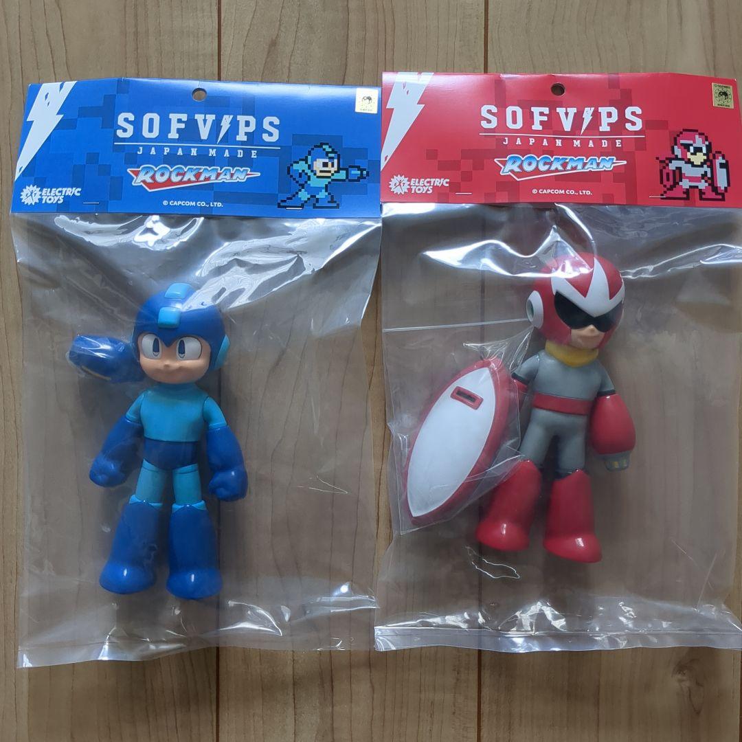 【新品】SOFVIPS ソフビップス ロックマン・ブルース セット売り