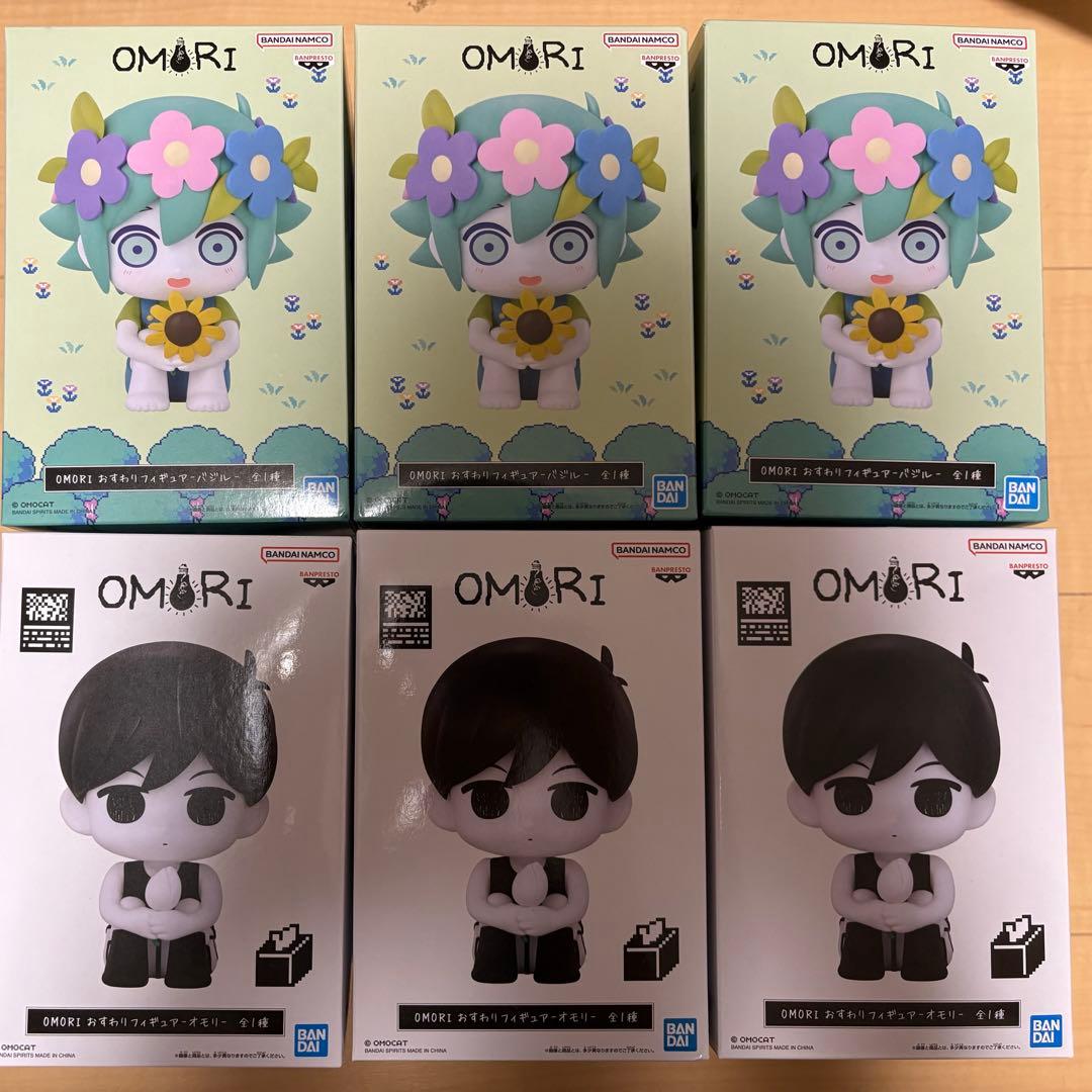 OMORI おすわりフィギュア　オモリ、バジルセット　3セット