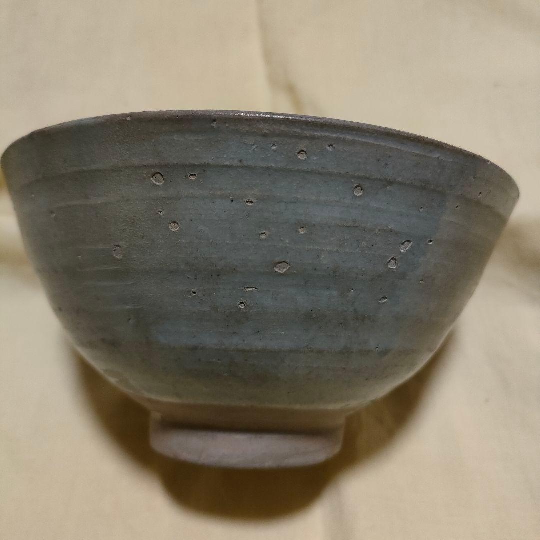 李朝　高麗　青磁茶碗　時代物　骨董アンティークNo.164