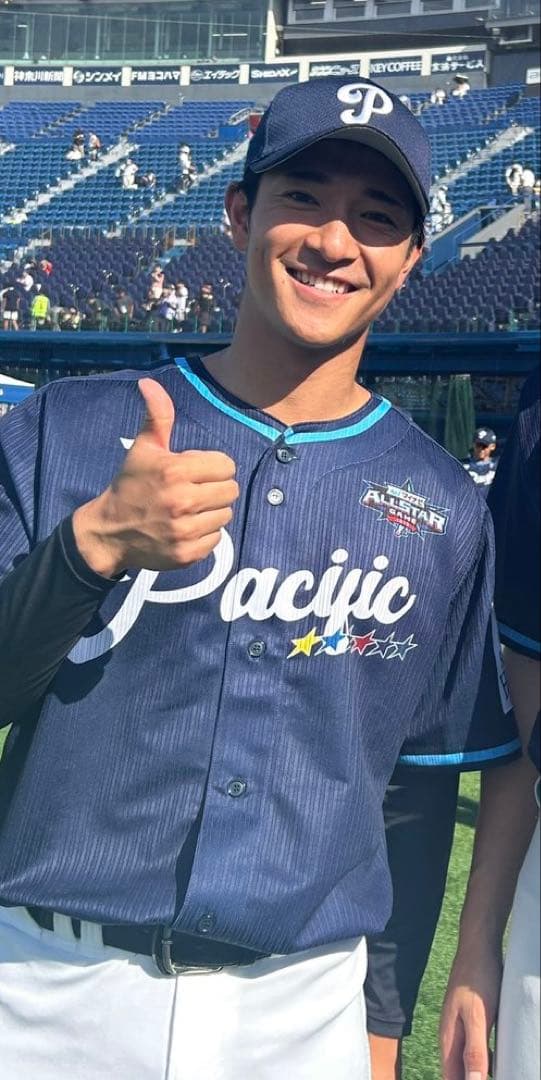 マイナビオールスター　パリーグ　プラクティスユニフォーム　柳町達