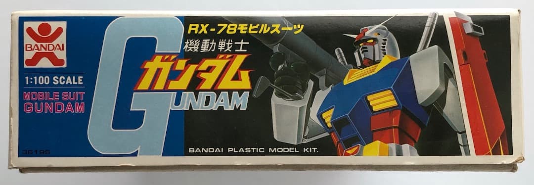 レア初版★機動戦士ガンダム1/100 本体なし★空箱とシールド バンザイマーク