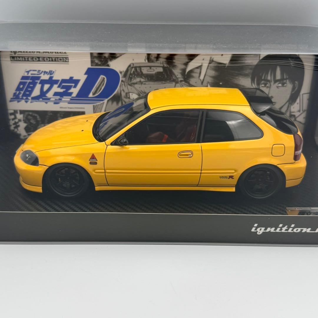 頭文字D 1/18 イグニッションモデル ホンダシビック(EK9) タイプR