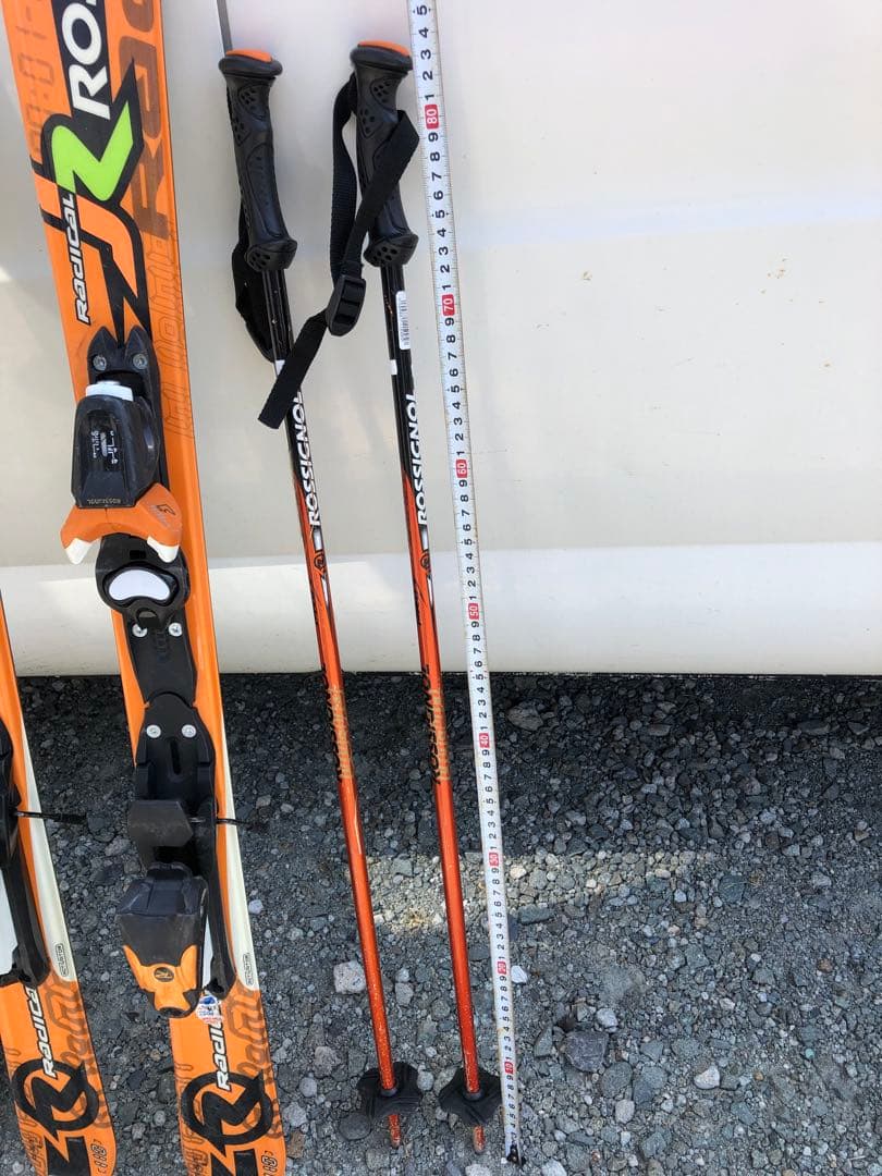 子供用　ROSSIGNOL Radical スキーとストックブーツの3点セット