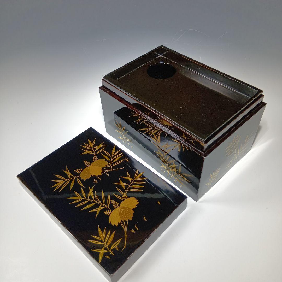 最終値下げ茶道具　利休茶箱一式　(塗師)多田桂寛　　 共箱　美品