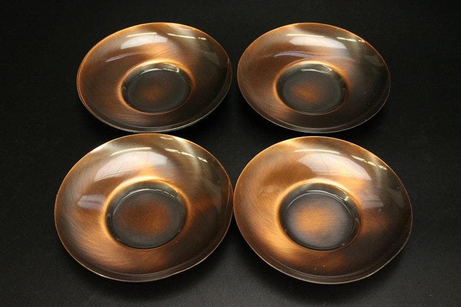煎茶 銅製 湯沸 茶托 まとめて(A960)