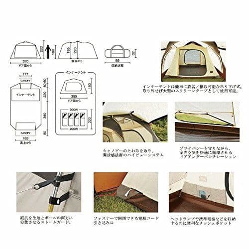 2日間限定価格！新品同様コールマンウェザーマスター2ルーム+ユニフレームタープL