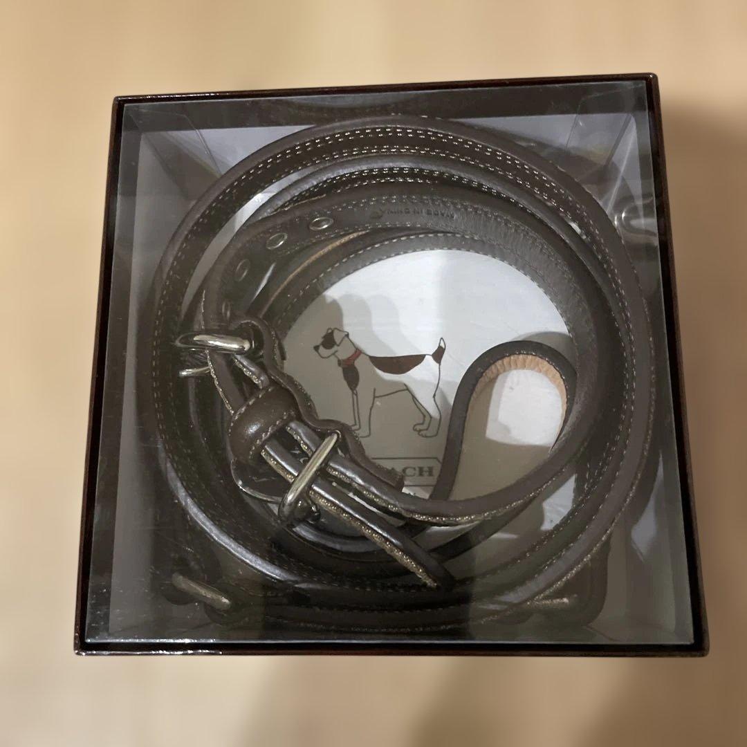 COACH 犬用首輪 XSサイズ リード付き