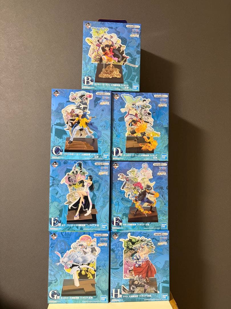 一番くじ　ワンピース　大海賊百景 フィギュアセット B〜H賞7体セット