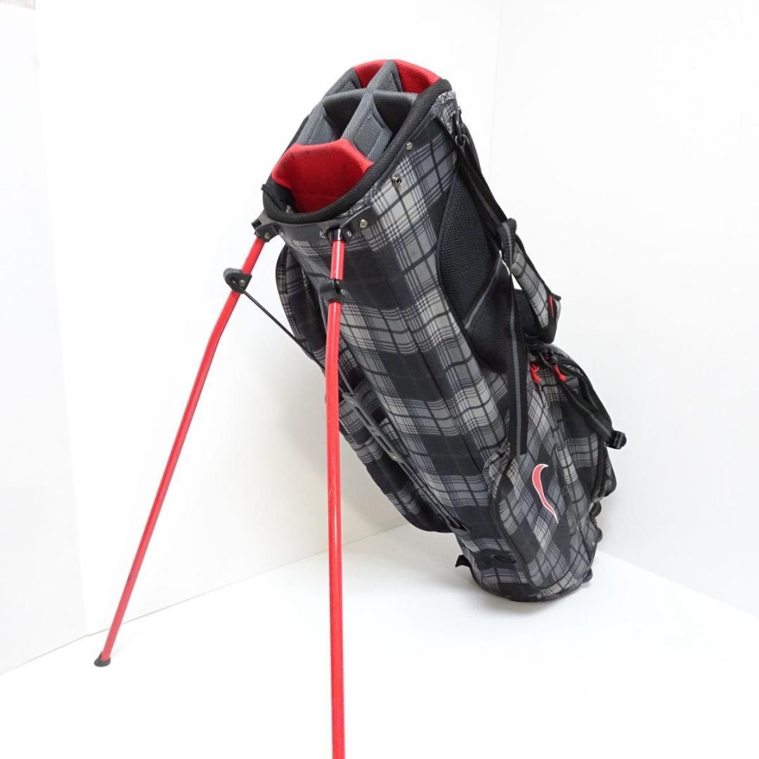 【希少・廃番品】ナイキ スタンド キャディバック BG0288 チェック柄 軽量