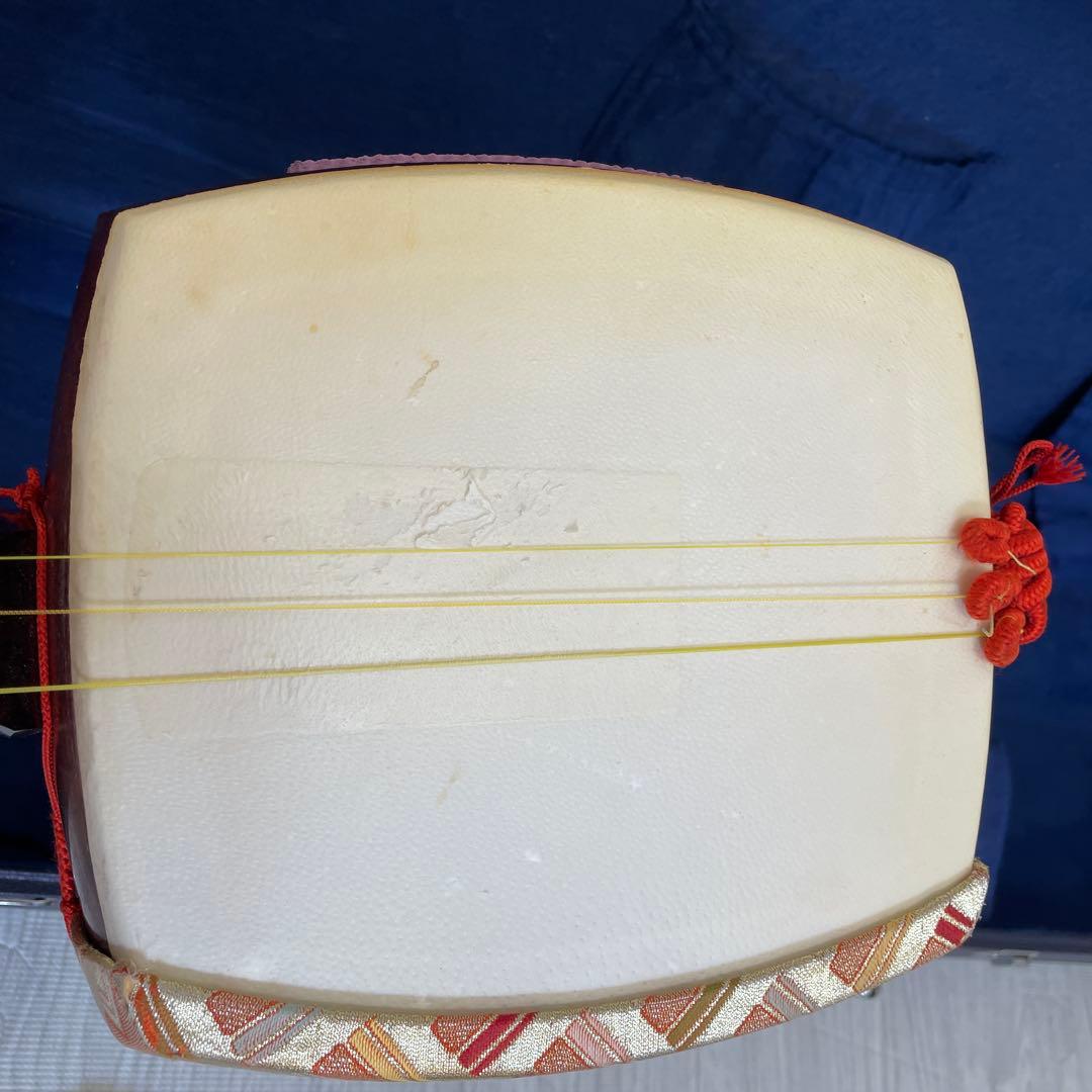 【ssx2673さま専用(<o>)】三味線　ケース 花柄カバー付き　付属品多数