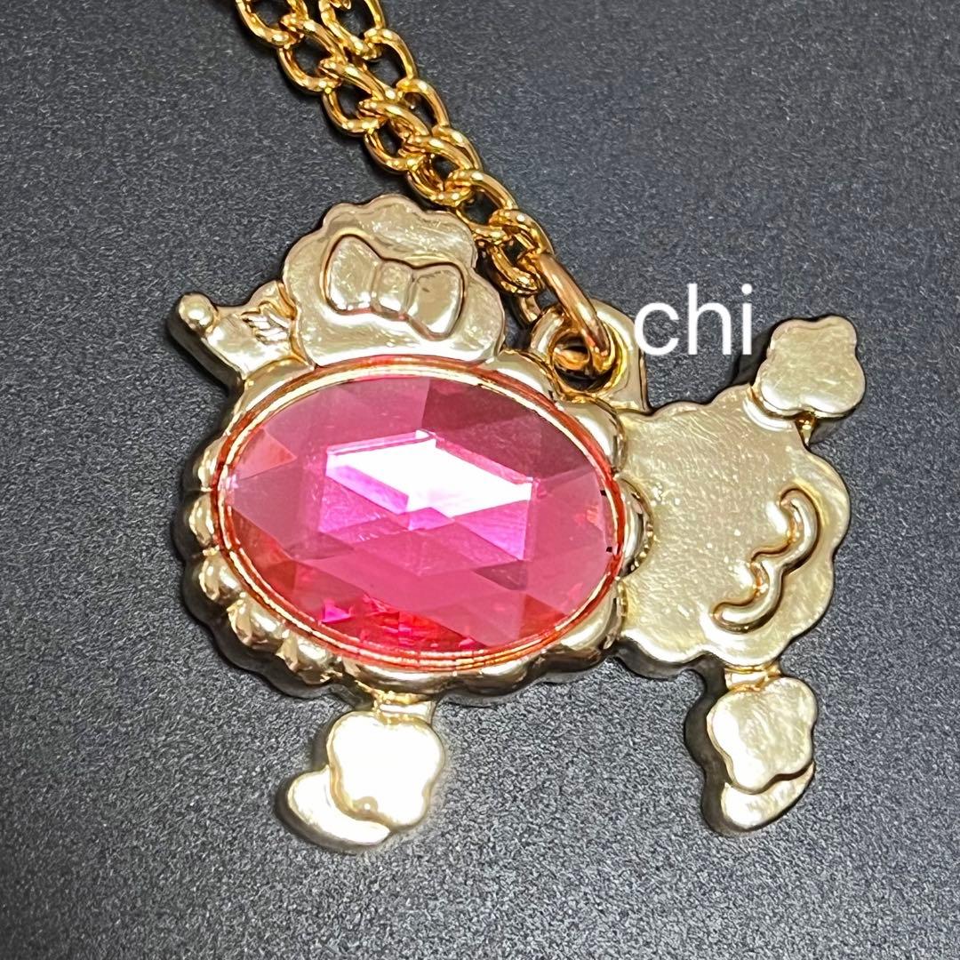 レア　過去　セボンスター　プードル ゴールド　ピンク石　ネックレス