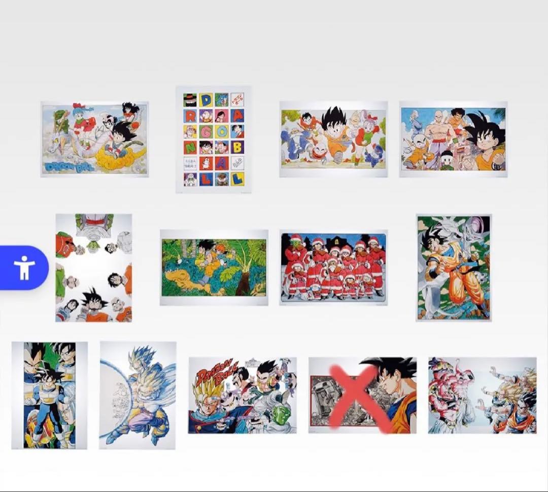 新品　ドラゴンボール 一番くじ　40th H賞クリアポスター　12種　セミコンプ