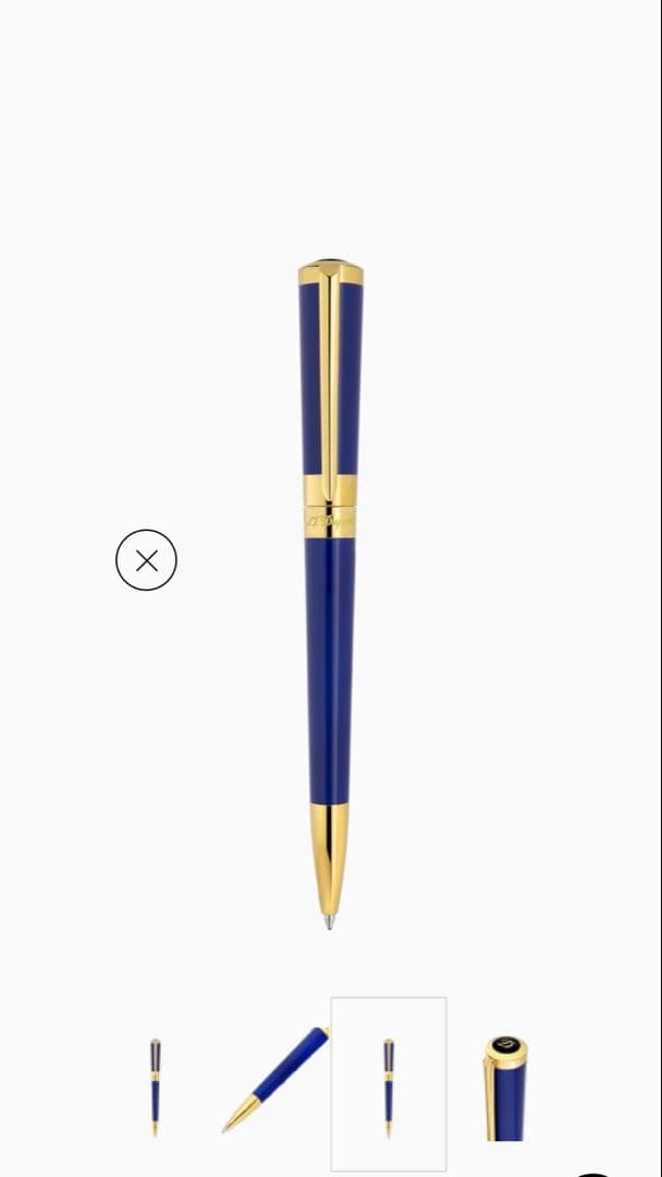 S.T.Dupontエス・テー デュポン リベルテボールペン ネイビー&ゴールド