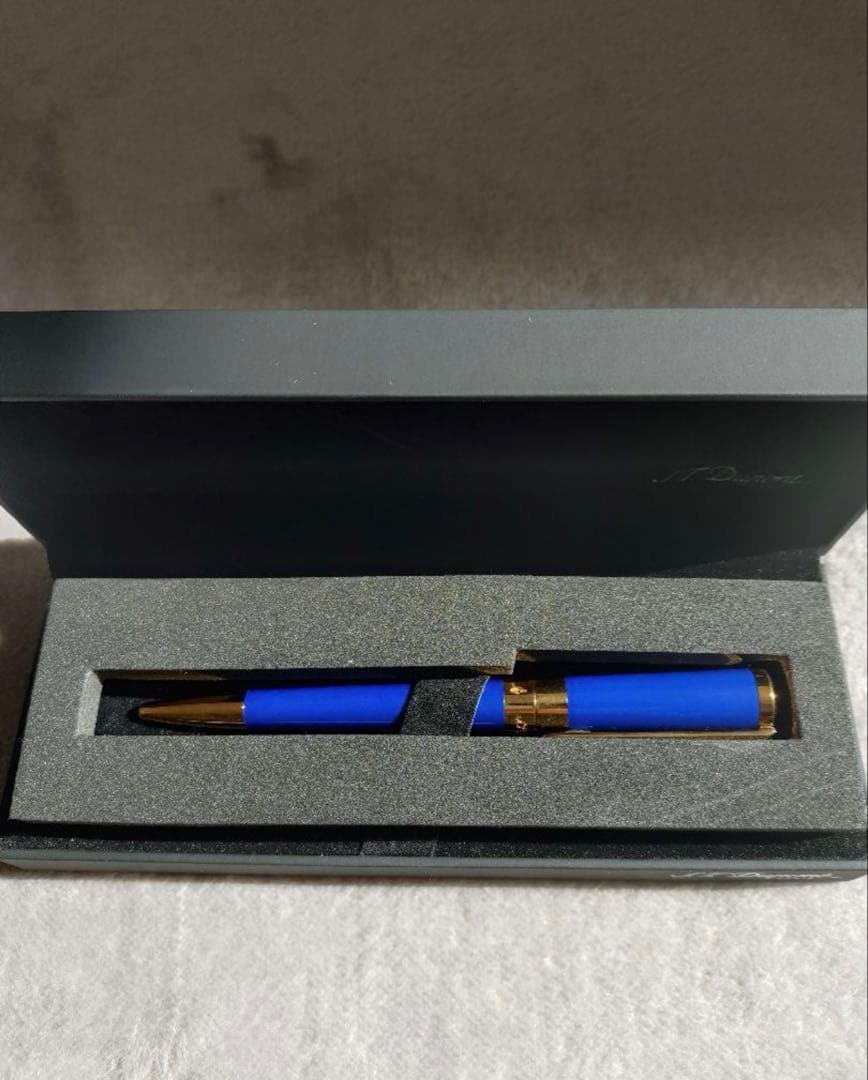 S.T.Dupontエス・テー デュポン リベルテボールペン ネイビー&ゴールド