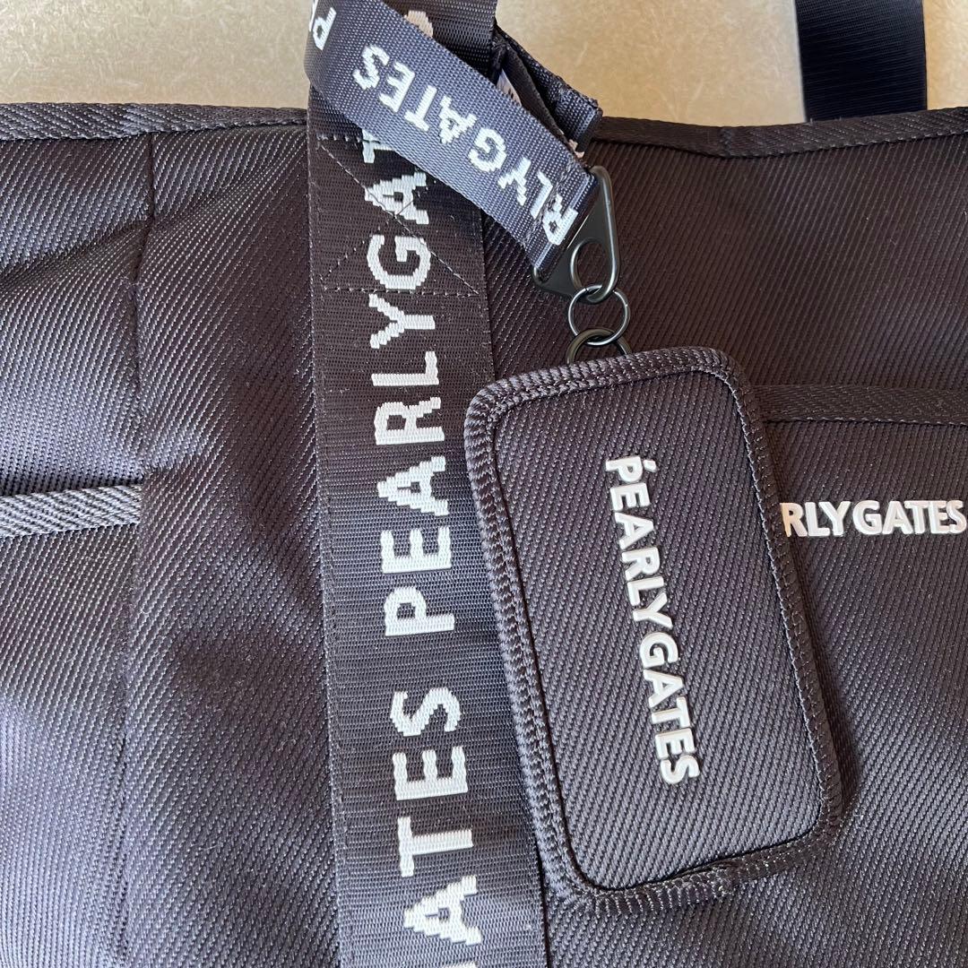 PEARLYGATES ロッカーバッグ　ネームタグ付き　ダークネイビー