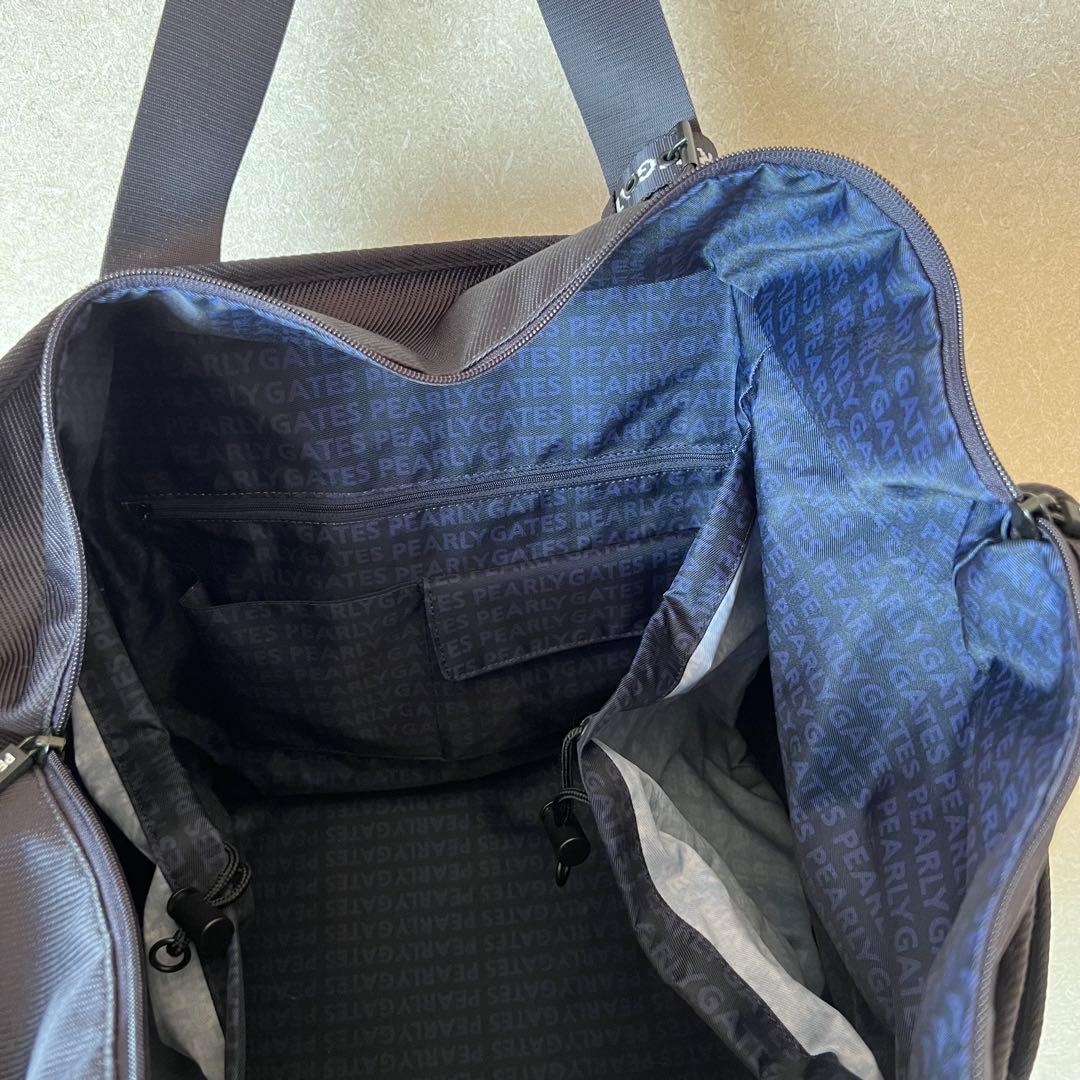 PEARLYGATES ロッカーバッグ　ネームタグ付き　ダークネイビー