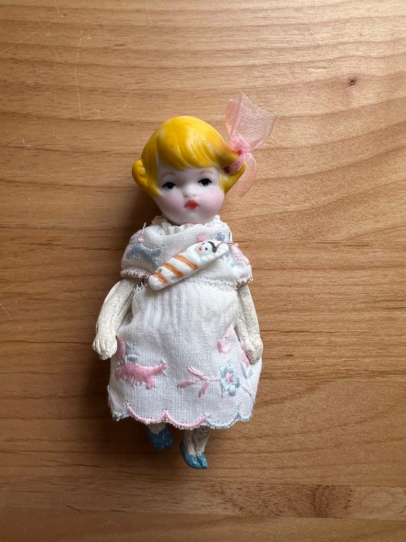 【アンティーク】ドイツ製ベビードールと椅子セット