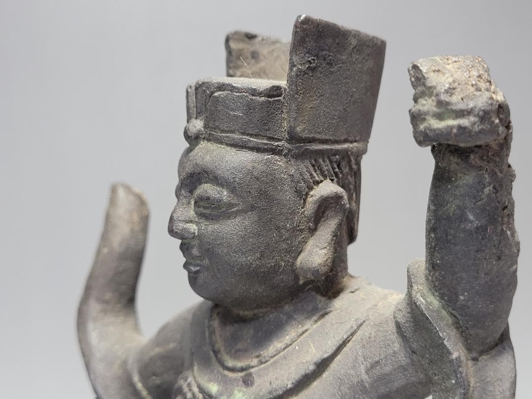 古銅 将軍像 明清時代 高さ約20.1cm