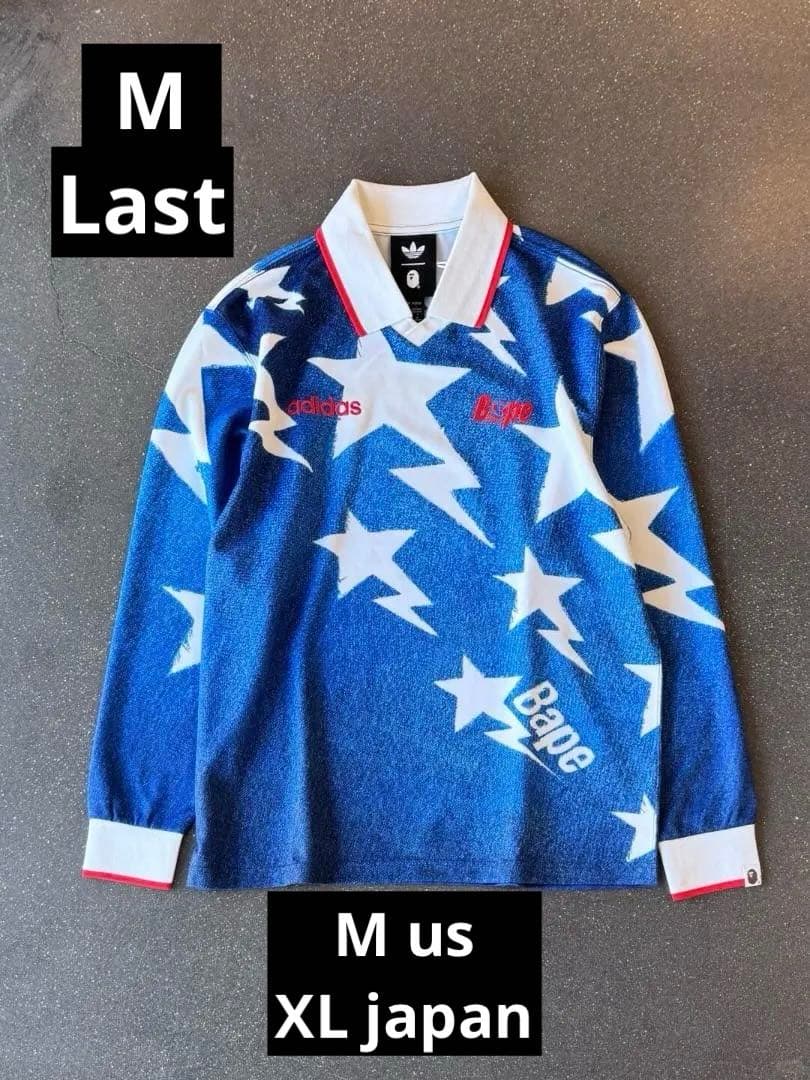 ウェア A BATHING APE adidas LS Sta Jersey Blue