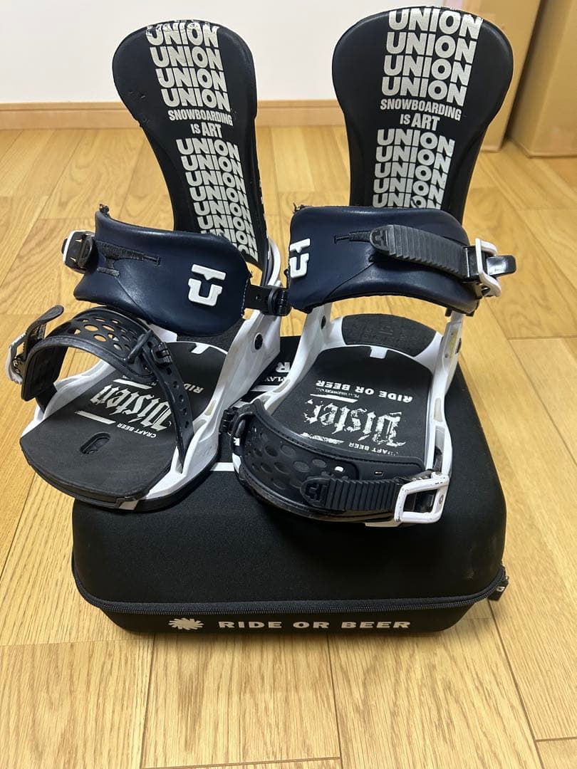 UNION スノーボード ビンディング ネイビー/ホワイト