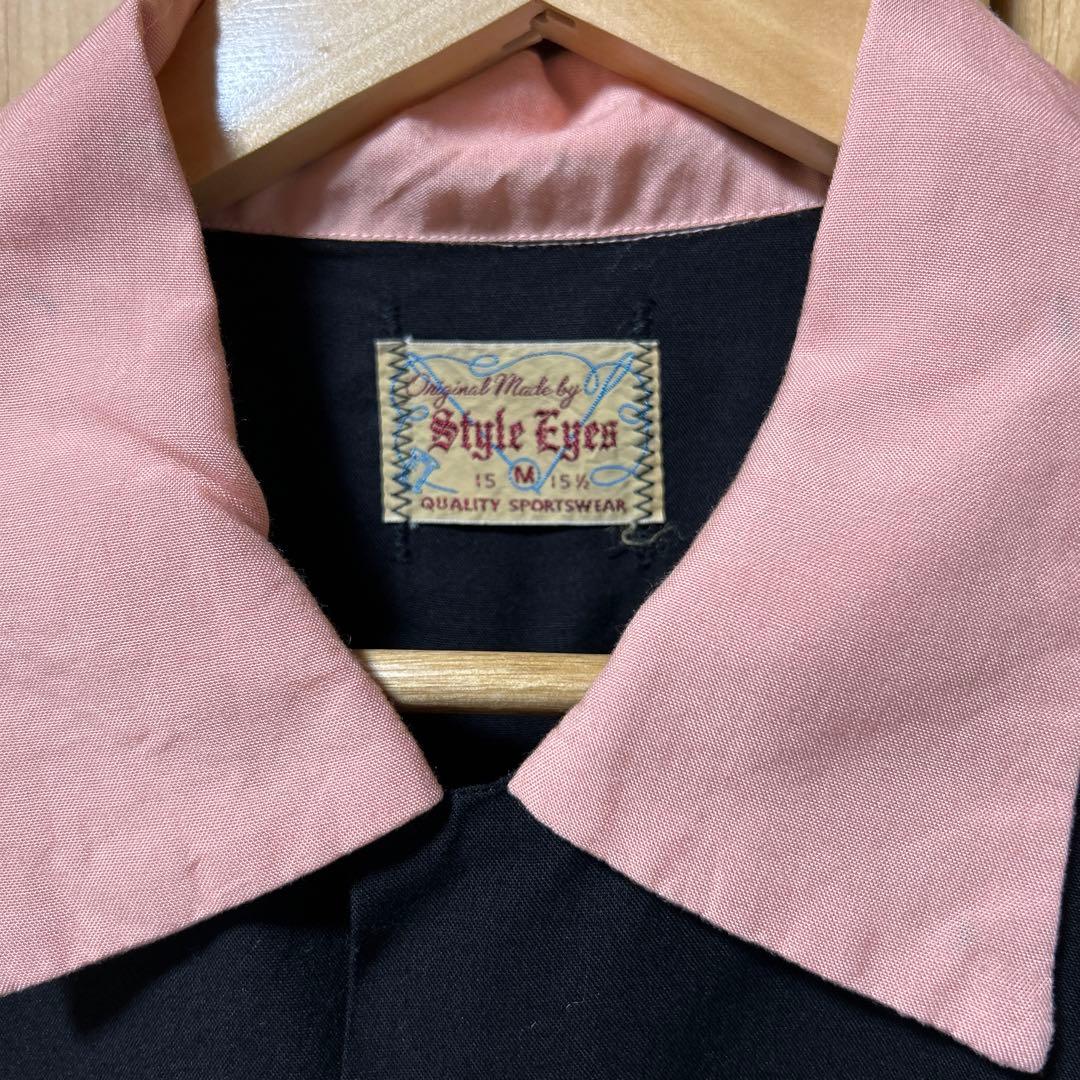 東洋 Style Eyes スタイルアイズ 刺繍レーヨンシャツ ボーリングシャツ