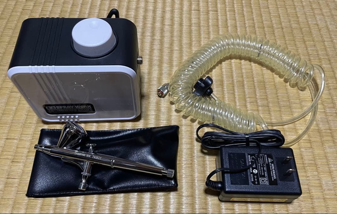 【シマリス】スプレーワーク コンプレッサー アドバンス　SX0.3D付き