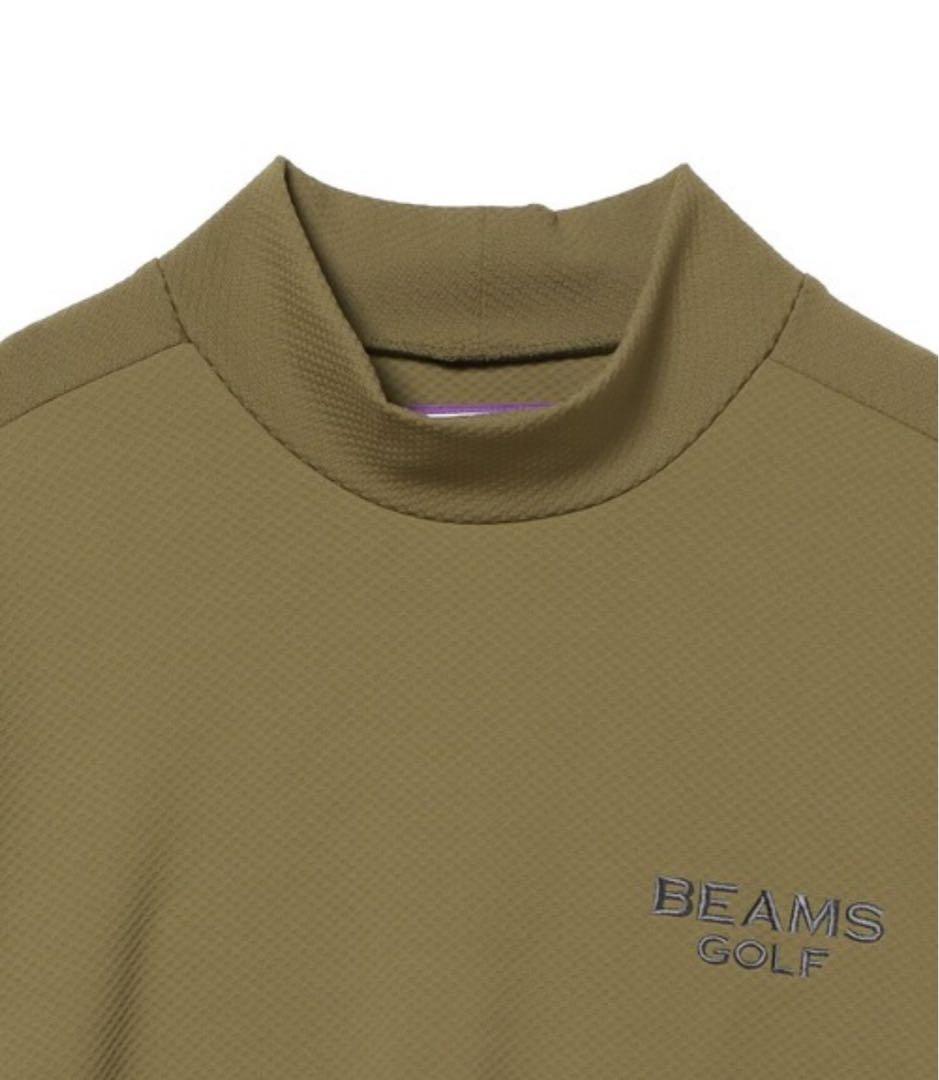【新品未使用】Lサイズ　ビームスゴルフ　スリーブライン モックネックシャツ