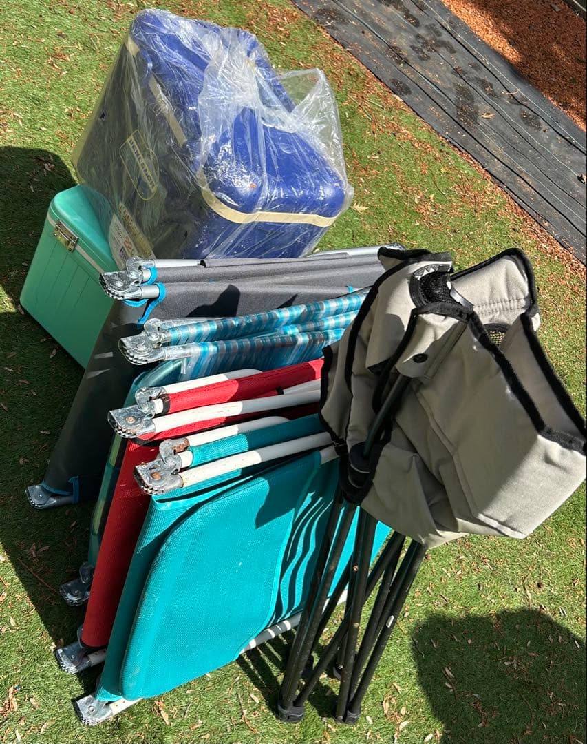 アウトドア用折りたたみチェアセット