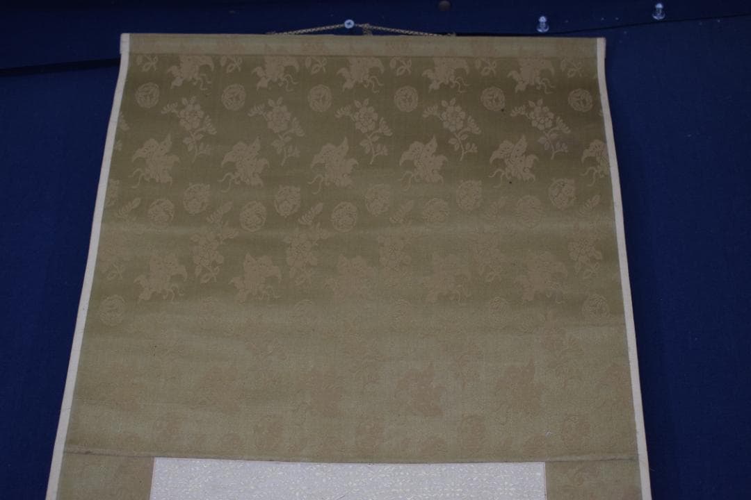 【真作】柴野栗山/二行書/掛軸☆宝船☆Z-286